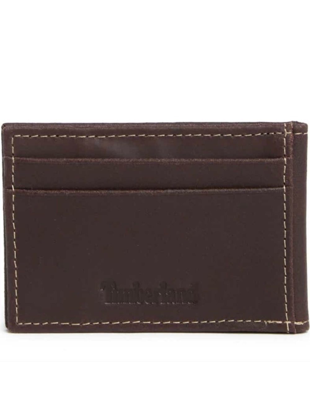 Timberland leather flip clip wallet